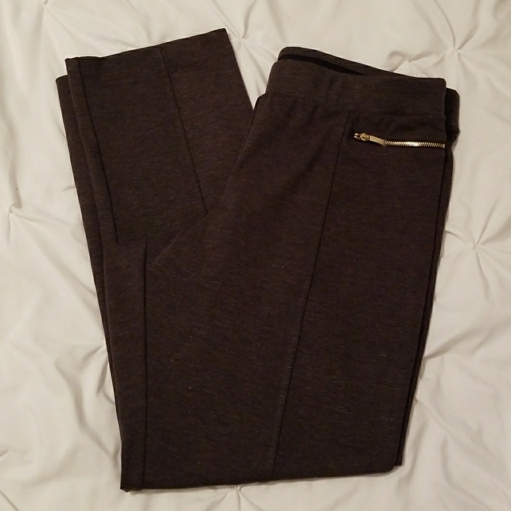 Grey stretch dress pants